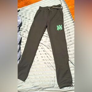 Green water color amiri sweat pants size small
